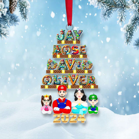 Personalized Gifts For Family Movie Lover Acrylic ornament Christmas 02XQMH211024PA - Ornament - GoDuckee