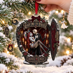 Love Me To Pieces Christmas Ornament - Personalized Gifts For Couple 03halu081026