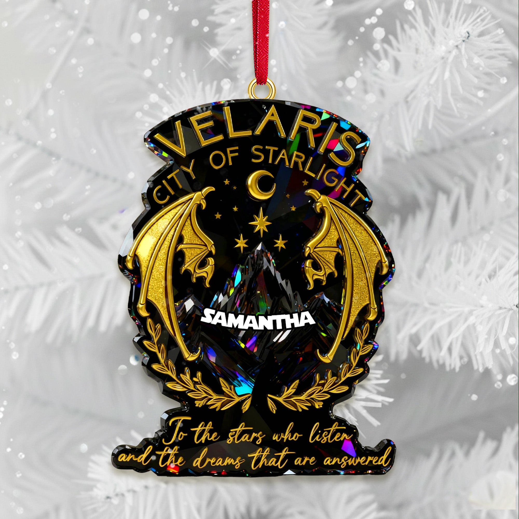 Dreamy City Of Star Ornament, Personalized Gifts For Fantasy Novel Fans 01QHMG131025