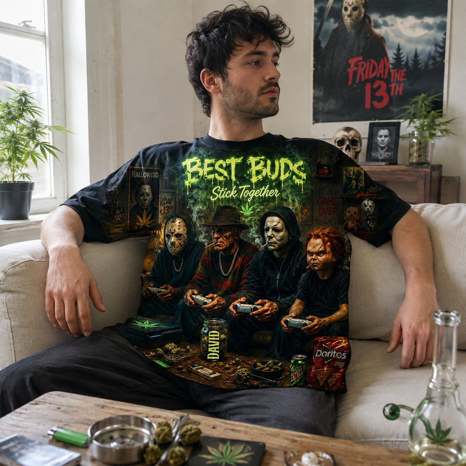 High Dope Gang 3D shirt, Personalized Gifts For Smoking & Game Playing Friends 04qhlu120826