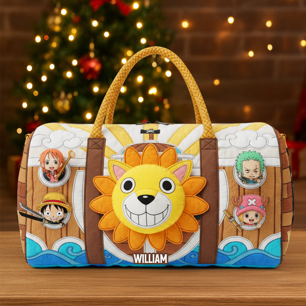 Personalized Christmas Gifts For Cartoon Lovers Quilted Duffle Bag 02natn031025