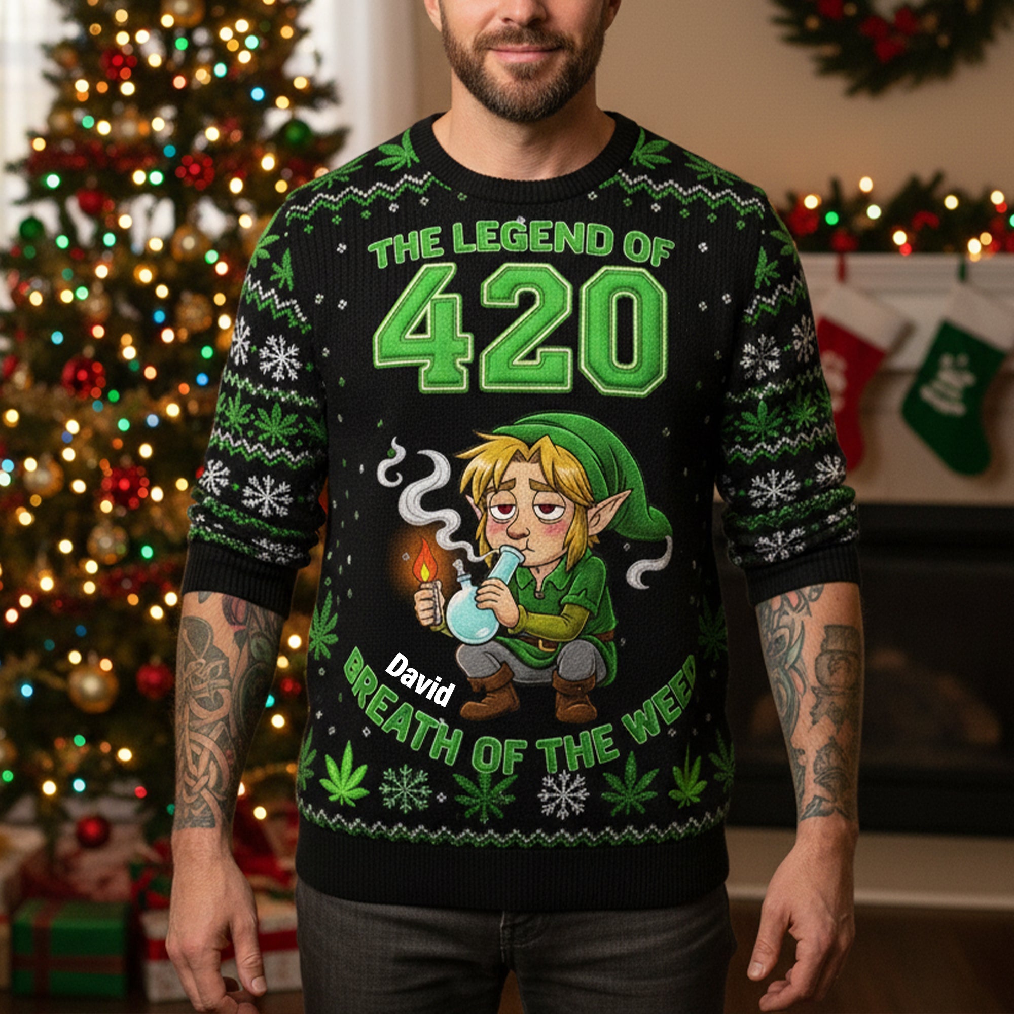 Legend Man Knitted Ugly Sweater - Personalized Christmas Gifts 03tolu041125