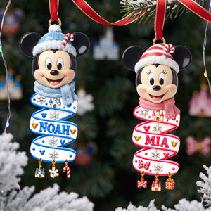 Spiraling Character Acrylic Ornament - Personalized Gift For Christmas 02TYTA051026