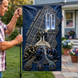 Every Street Remembers Garden Flag - Personalized Gifts 05hata300726