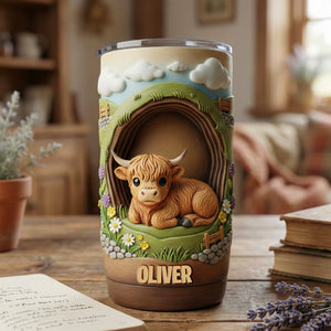 Highland Cow Tumbler - Personalized Gifts For Highland Cow Lovers 05kimg271225