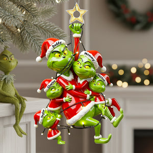 Fun Playing Family Hangng Ornament - Personalized Gifts For Family 03QHDT061025