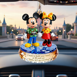 Travel Couple Car Ornament - Personalized Gifts For Couple 06toqn311225