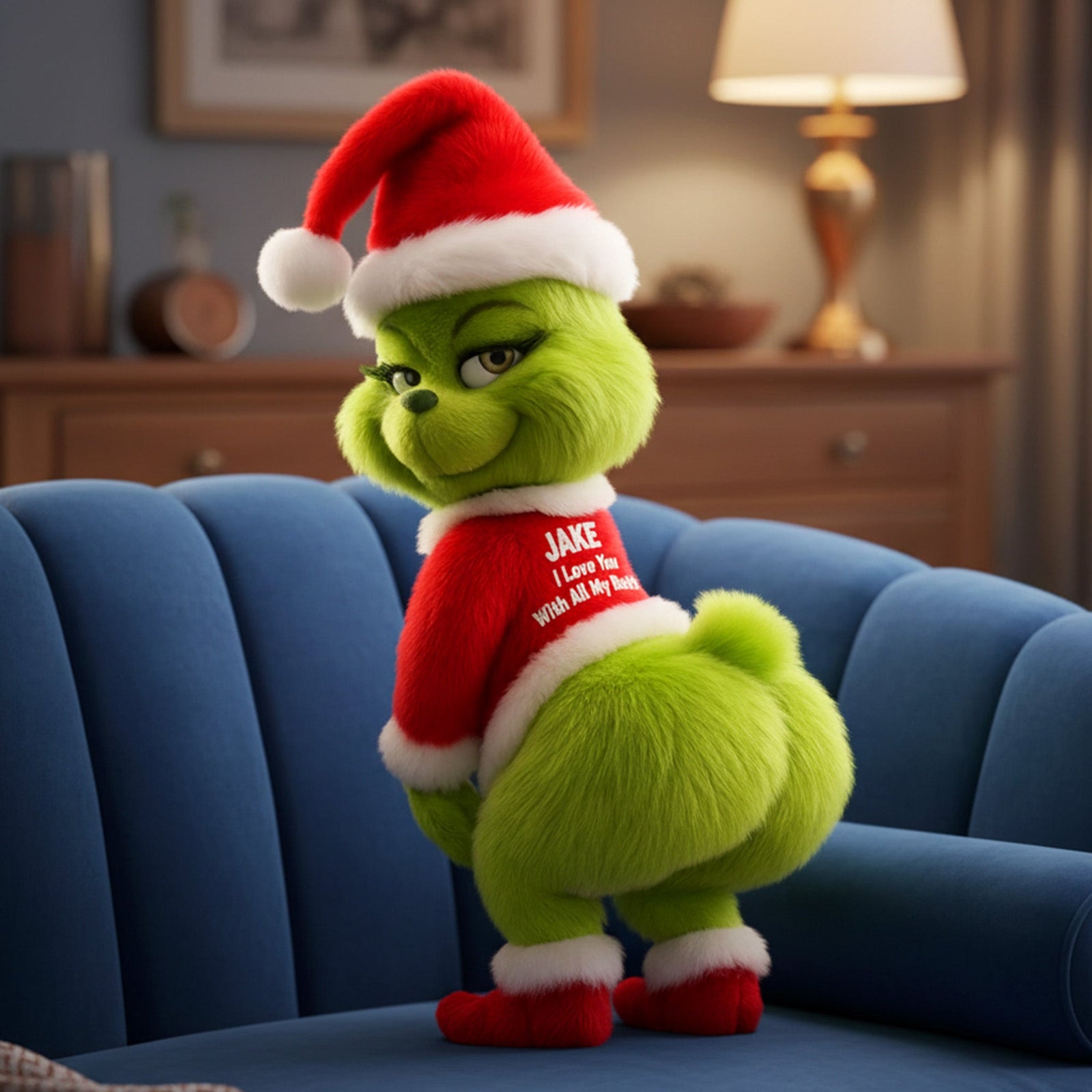 Personalized Christmas Gifts For Couple Shaped Pillow 02namg111125