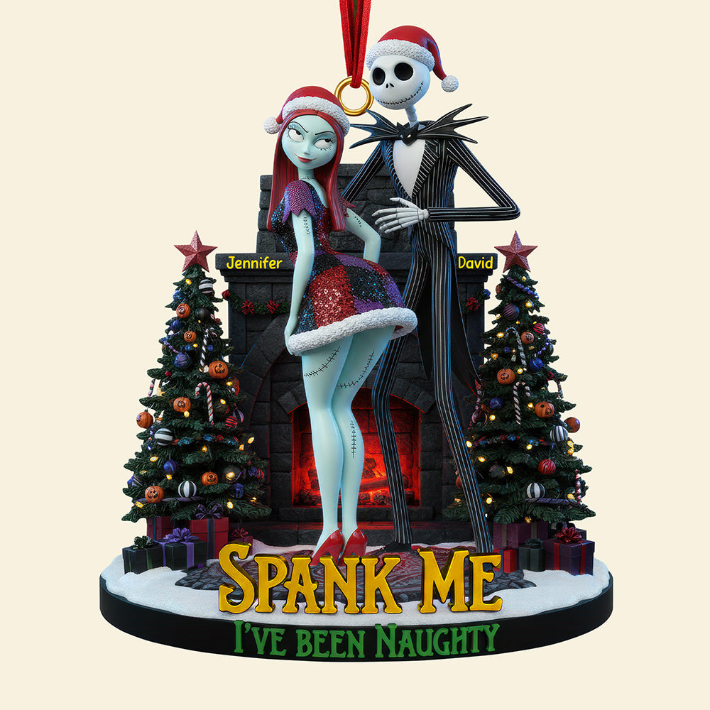 Naughty Couple Christmas Ornament - Personalized Gifts For Couple 02pgqn180925