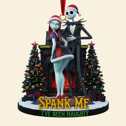 Naughty Couple Christmas Ornament - Personalized Gifts For Couple 02pgqn180925