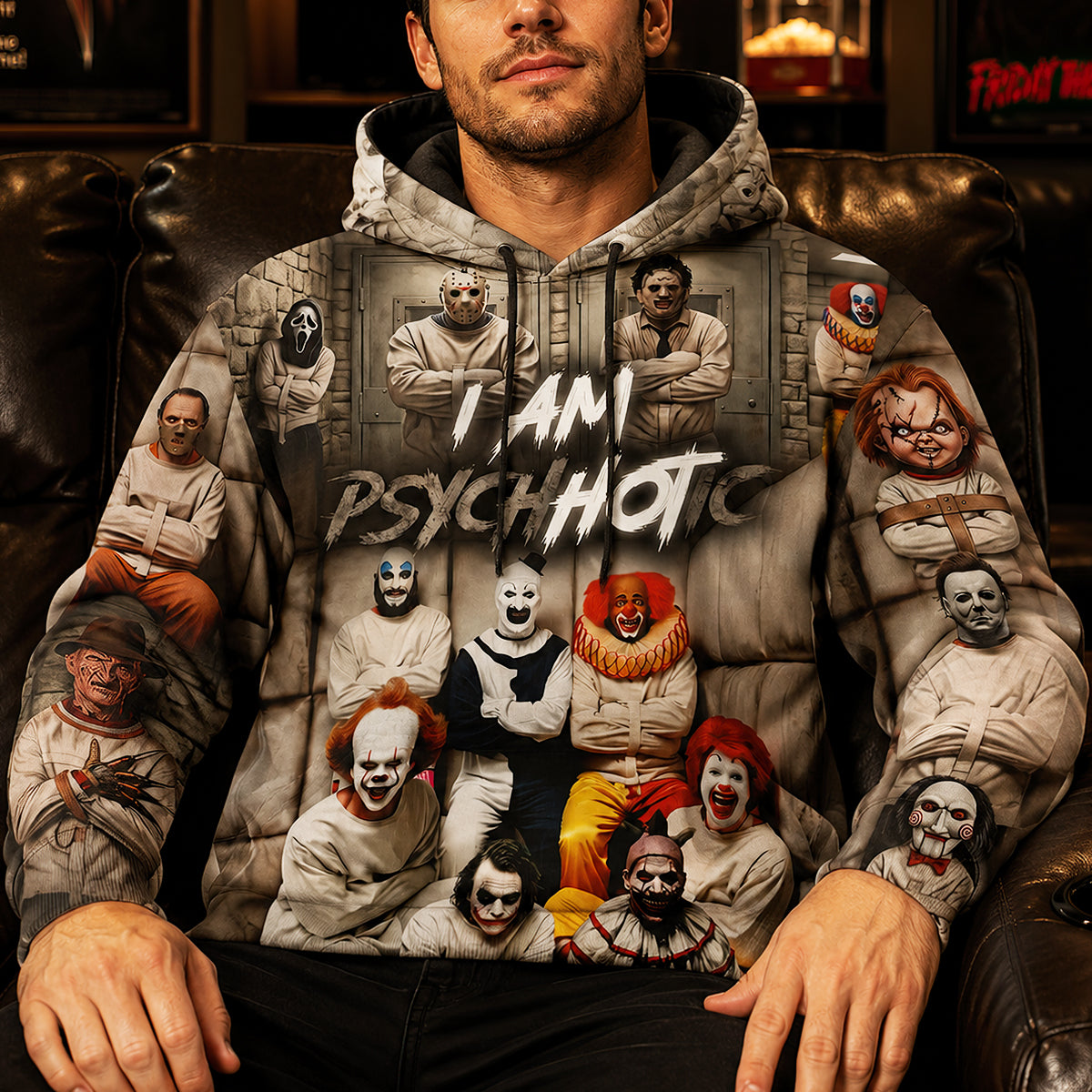 Psychotic Gang 3D All-Over Print Shirt - Personalized Gifts 03qhdt300726
