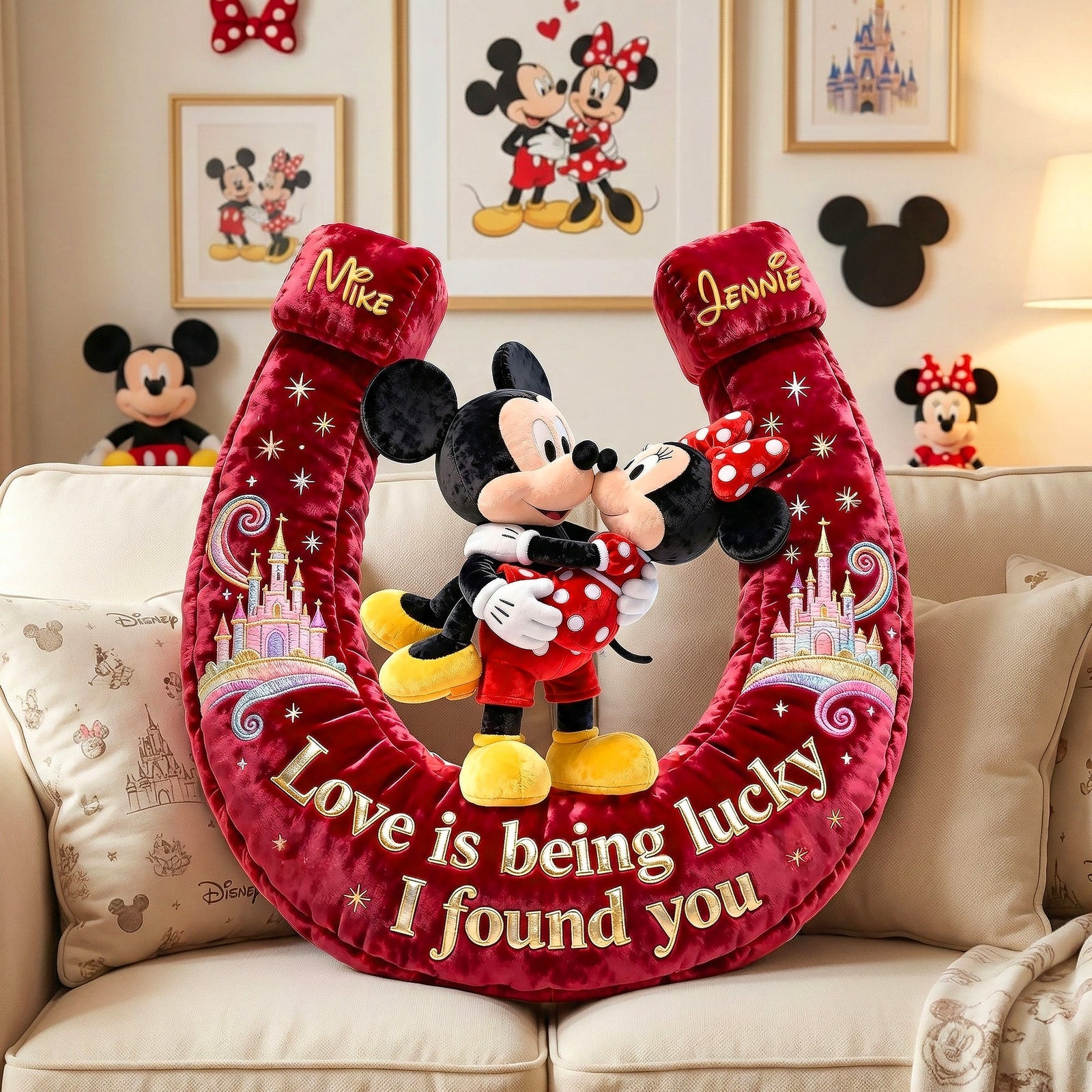 Romantic Kissing Couple Pillow - Personalized Gifts For Couples 04OHMG121225