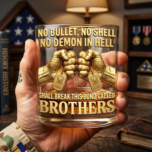 Brother Military Round Glass - Personalized Gifts For Brothers 01huta060626