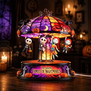 Family Hang On Theatrical Wheel Light Box, Personalized Gifts For Family 05qhdh110826