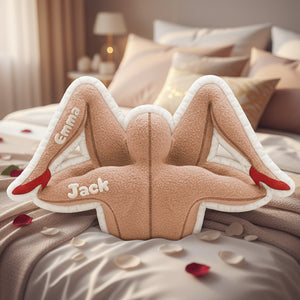 Naughty Couple Custom Shape Pillow - Personalized Gifts For Couple 04ohta131125