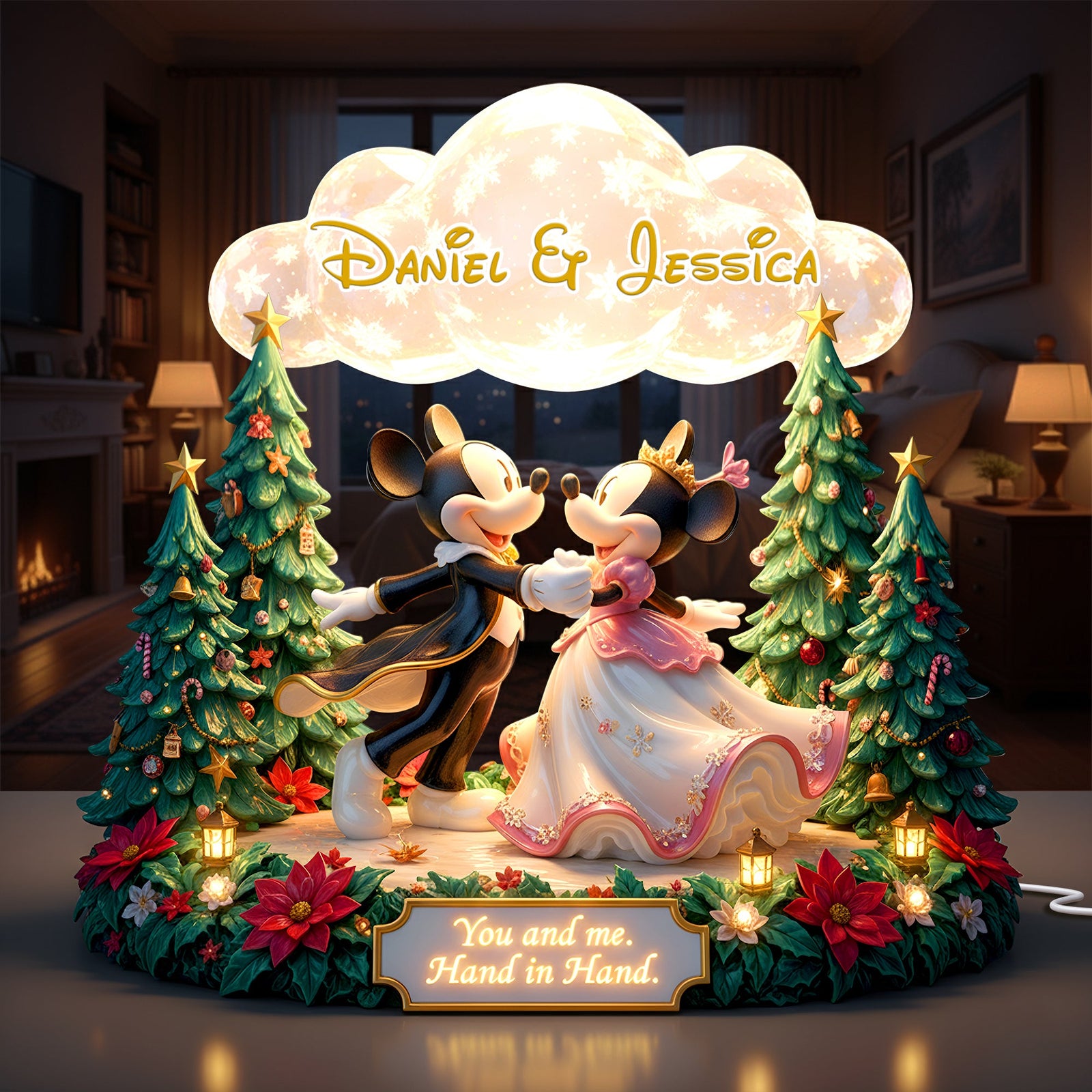 Dancing Couple Acrylic Light Box - Personalized Gifts For Couples 07PALU181125