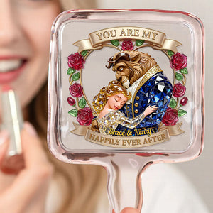Romantic Fairy Tale Handheld Mirror - Personalized Gifts For Couple 01QHDT021225