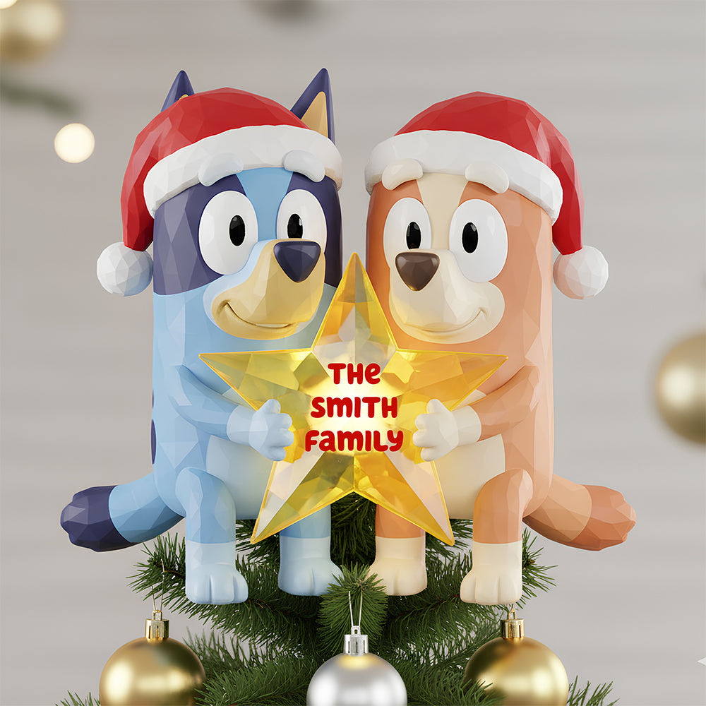 Happy Family Tree Topper Personalized Gifts For Family 04PGDT201125