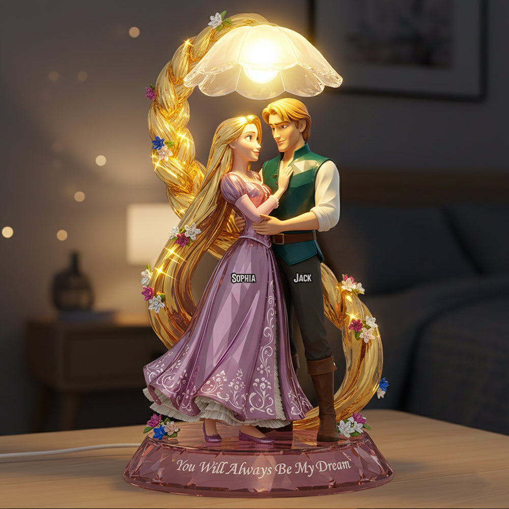 Fairy Tale Acrylic Light Box - Personalized Gifts For Couples 02natn271125
