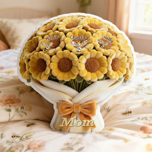Sunflower Mom Pillow - Personalized Gifts For Mom 04TOMG060226