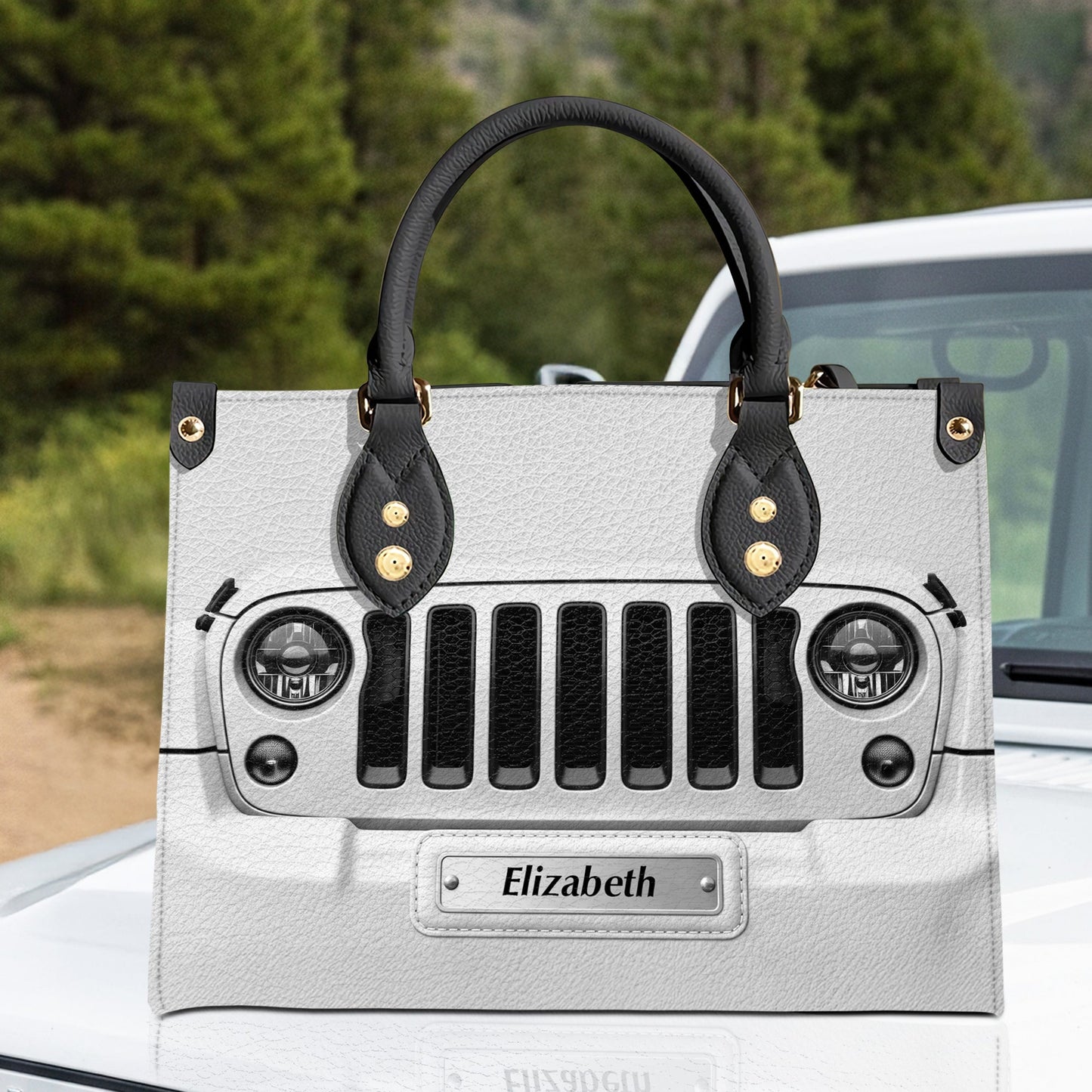 Holiday Offroad Spirit Leather Bag – Personalized Christmas Gift For Trail Lovers 02OHDT240625