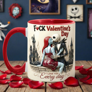 Naughty Skeleton Couple Coffee Accent Mug - Personalized Gift For Couples 05NAQN210126