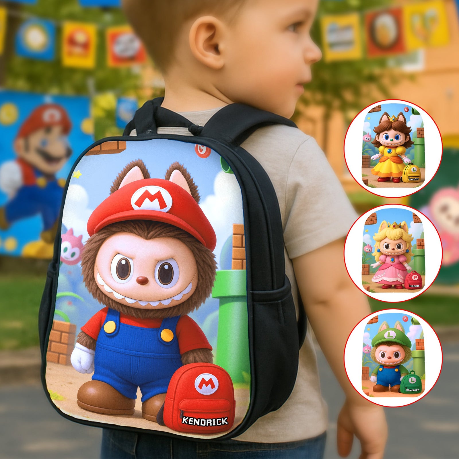 Back To School Monster Backpack - Personalized Gifts For Kids School Bag 04PGMG070825