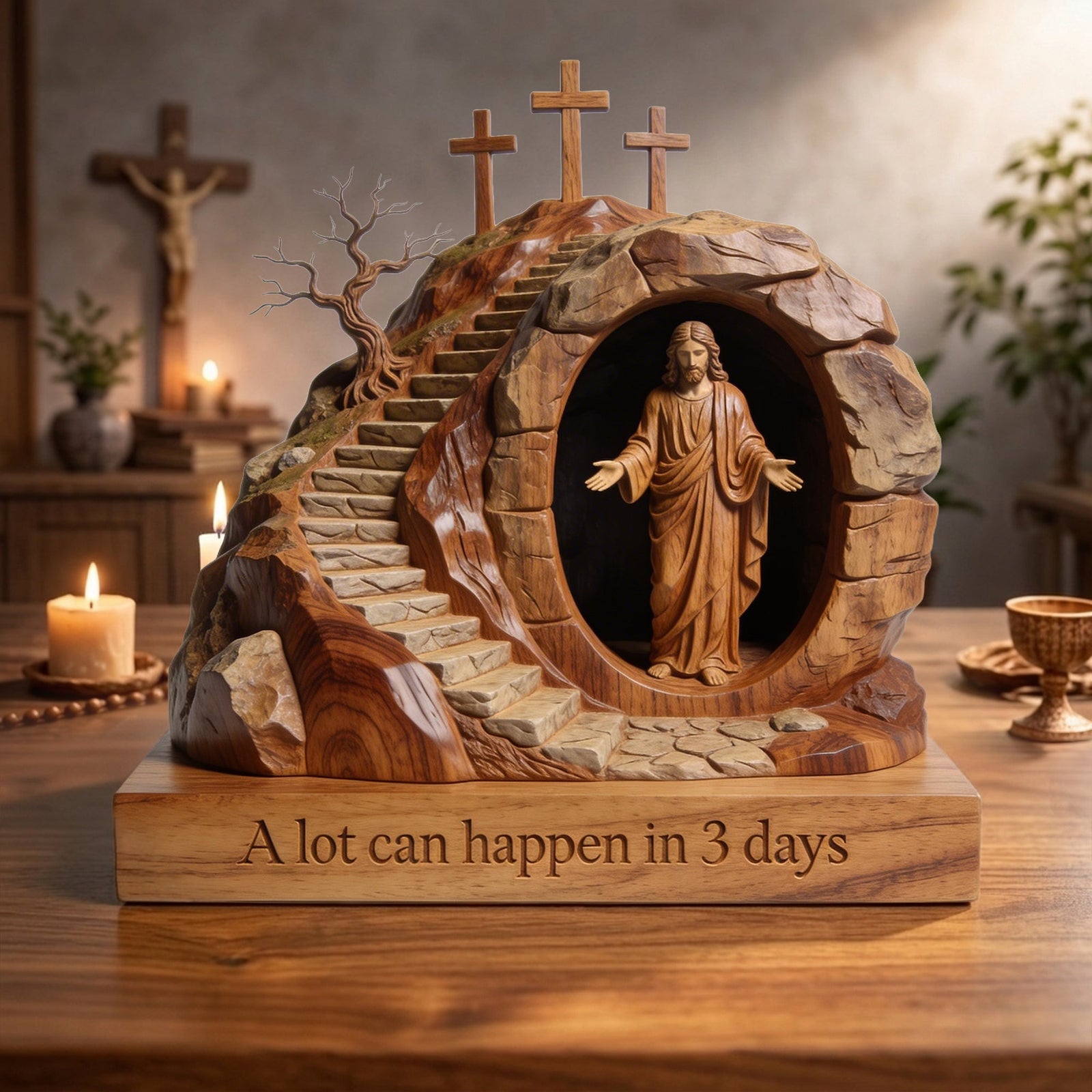 Jesus Easter Day Acrylic Plaque - Gifts For Jesus Lovers 03ohlu060326