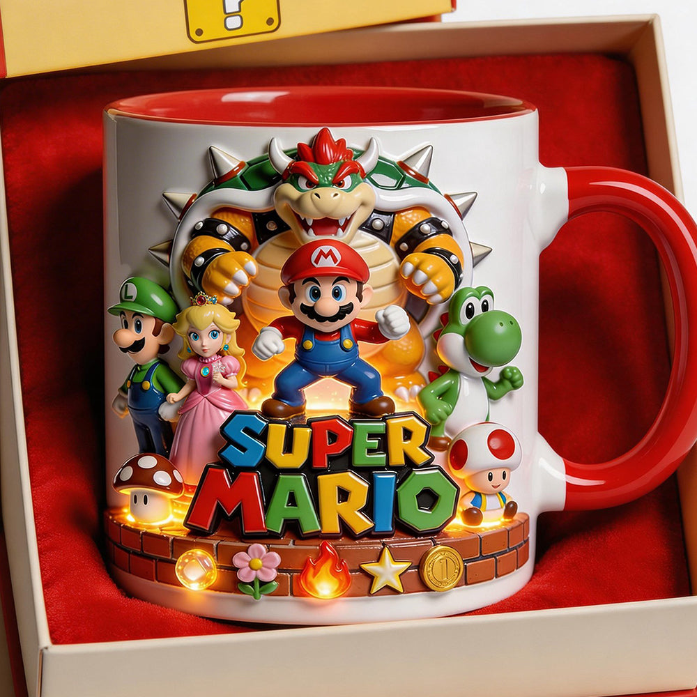 Retro Adventure Game Accent Mug - Personalized Gift 04OHDT190326