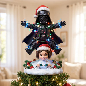 Funny Space Aliens Tree Topper - Personalized Christmas Gifts 01PATN051026