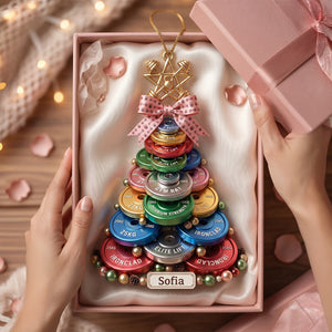 Weight Plate Tree Christmas Ornament, Personalized Gifts For Gymers 05qhtn100826