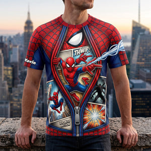 Comic Breakout T-Shirt, Personalized Gifts For Movie Lovers 02hata050826