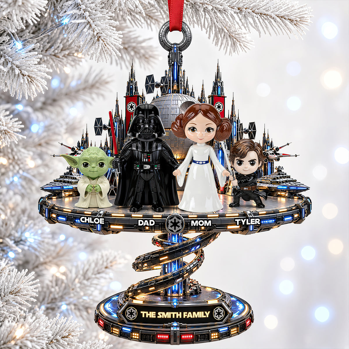 Our Galactic Family Christmas Ornament - Personalized Gifts For Family 05ohdt131026