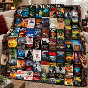 Horror Author Collection Blanket  - Personalized Gifts For Horror Lovers Blanket 02HULU021026