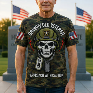 Grumpy Old Veteran Shirt - Personalized Gifts For Veterans 03naqn290526