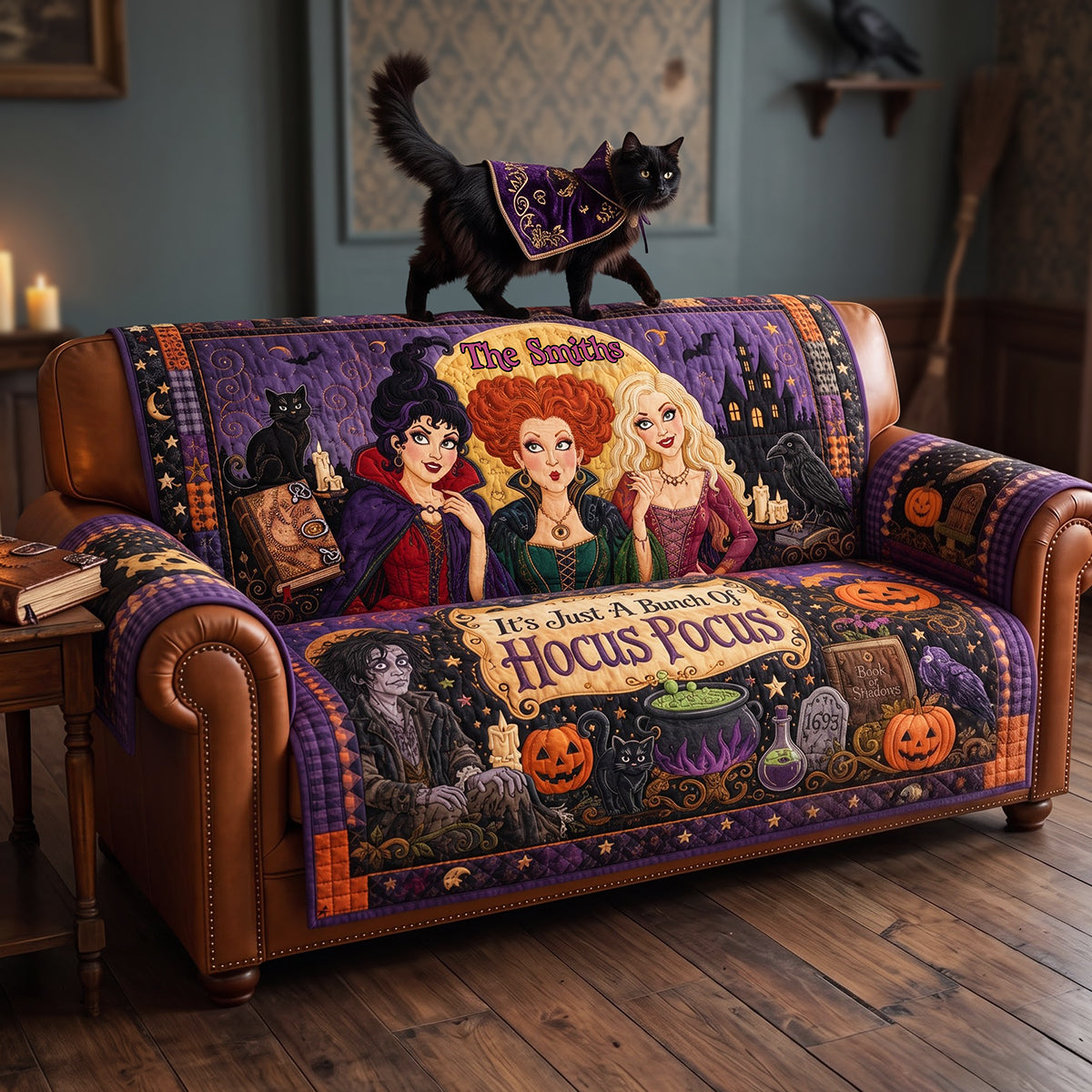 Enchanted Sisters Quilted Sofa Cover - Personalized Gifts For Family 02huta290726