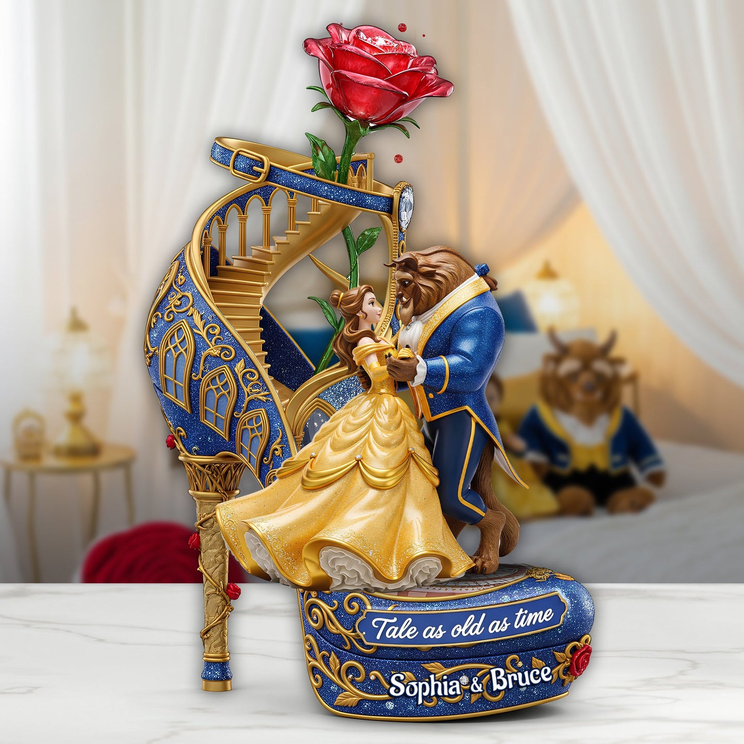 Romantic Rose Couple Acrylic Plaque - Personalized Gifts For Couple 02OHLU110725