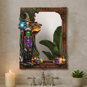 Mysterious Wall Hanging Mirror Personalized Gifts For Witch Lovers 02totn010825 - Mirror - GoDuckee