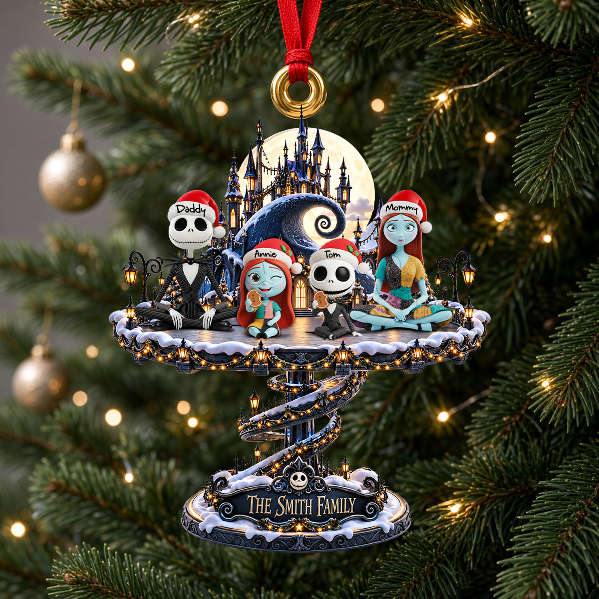 Spooky Christmas Ornament - Personalized Gifts For Family 03ohdh141026