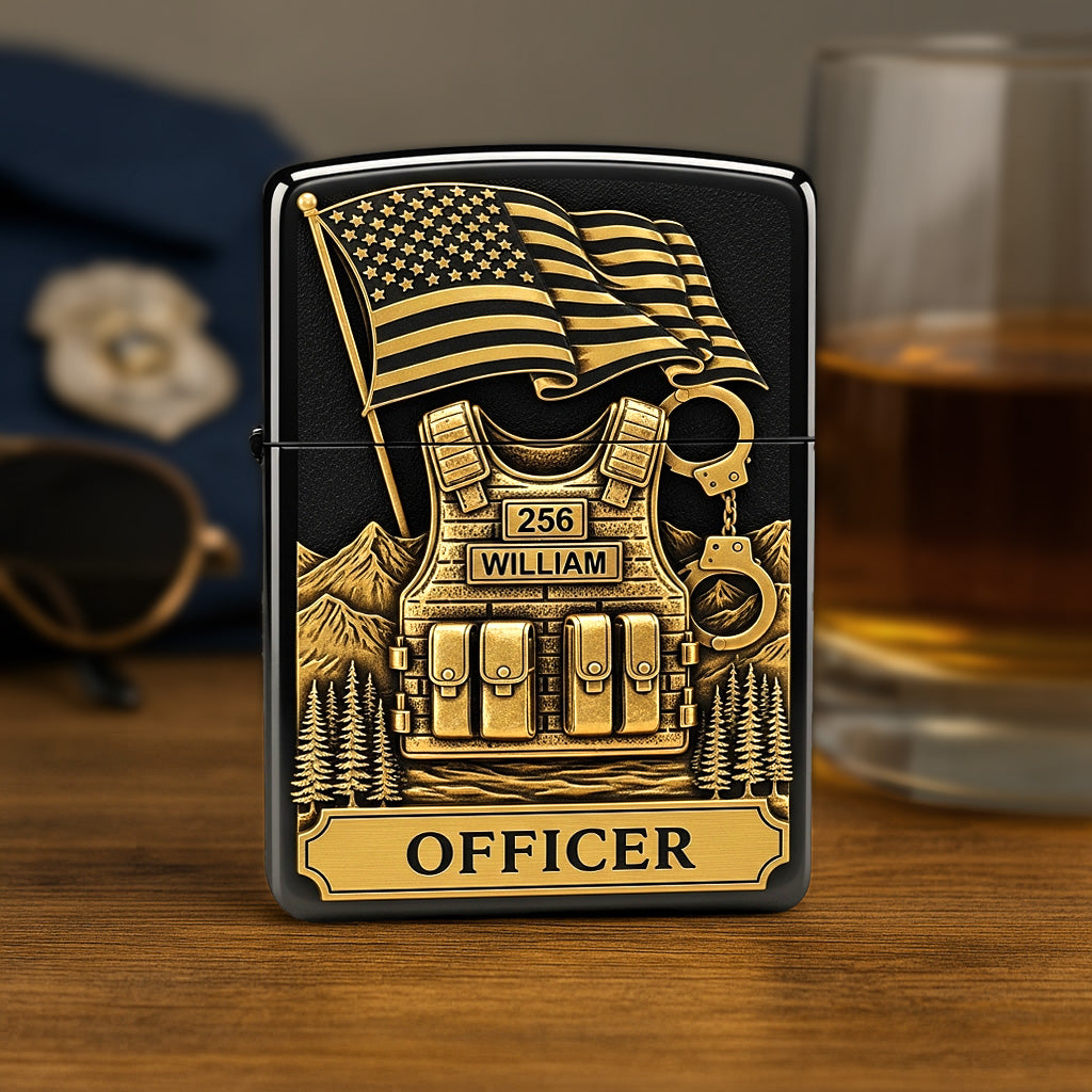 Police Lighter - Personalized Gift For Police Officer 04TOMG310725