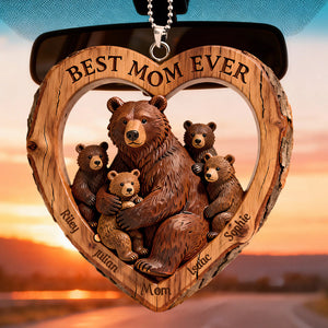 Bear Mom Car Ornament - Personalized Gifts For Mom 03HYDT050226