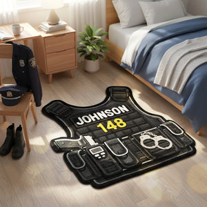 Personalized Gifts For Police Custom Shape Doormat 02hymg221025