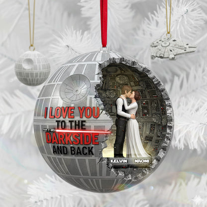 Personalized Gifts For Christmas, Kissing Couple Acrylic Ornament 03kimg270925
