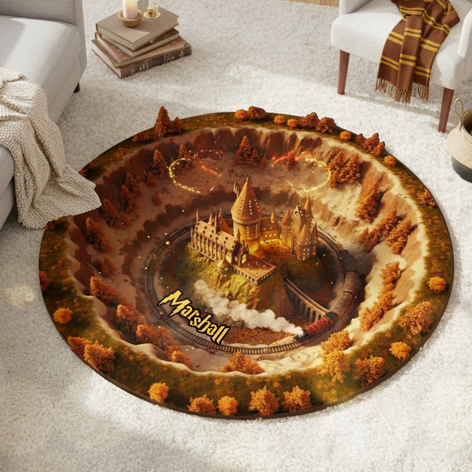 Seasonal Quilted Round Mat - Personalized Gifts 01hymg291025