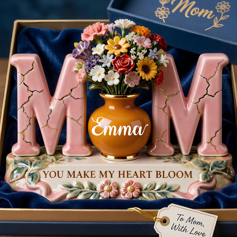 Mom Floral Acrylic Plaque - Personalized Gifts For Mother's Day 02kidt120326