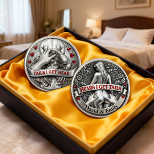 Personalized Funny Gifts For Couple Printed Metal Coin 03hutn120226