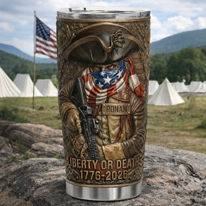 Born For Liberty 20oz Tumbler - Personalized Anniversary Gift For Patriots 02TYLU030326