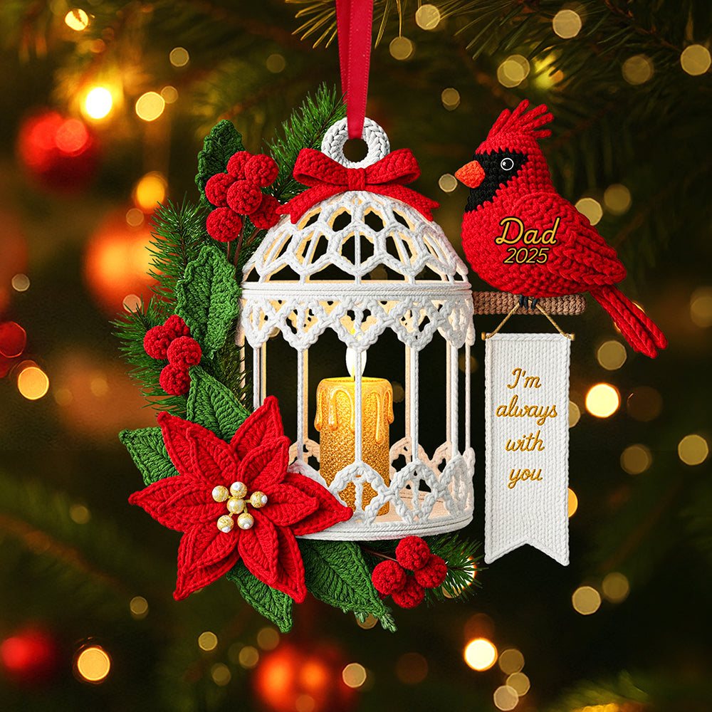Memorial Cardinal Ornament - Personalized Gifts For Loved Ones 03nata050925