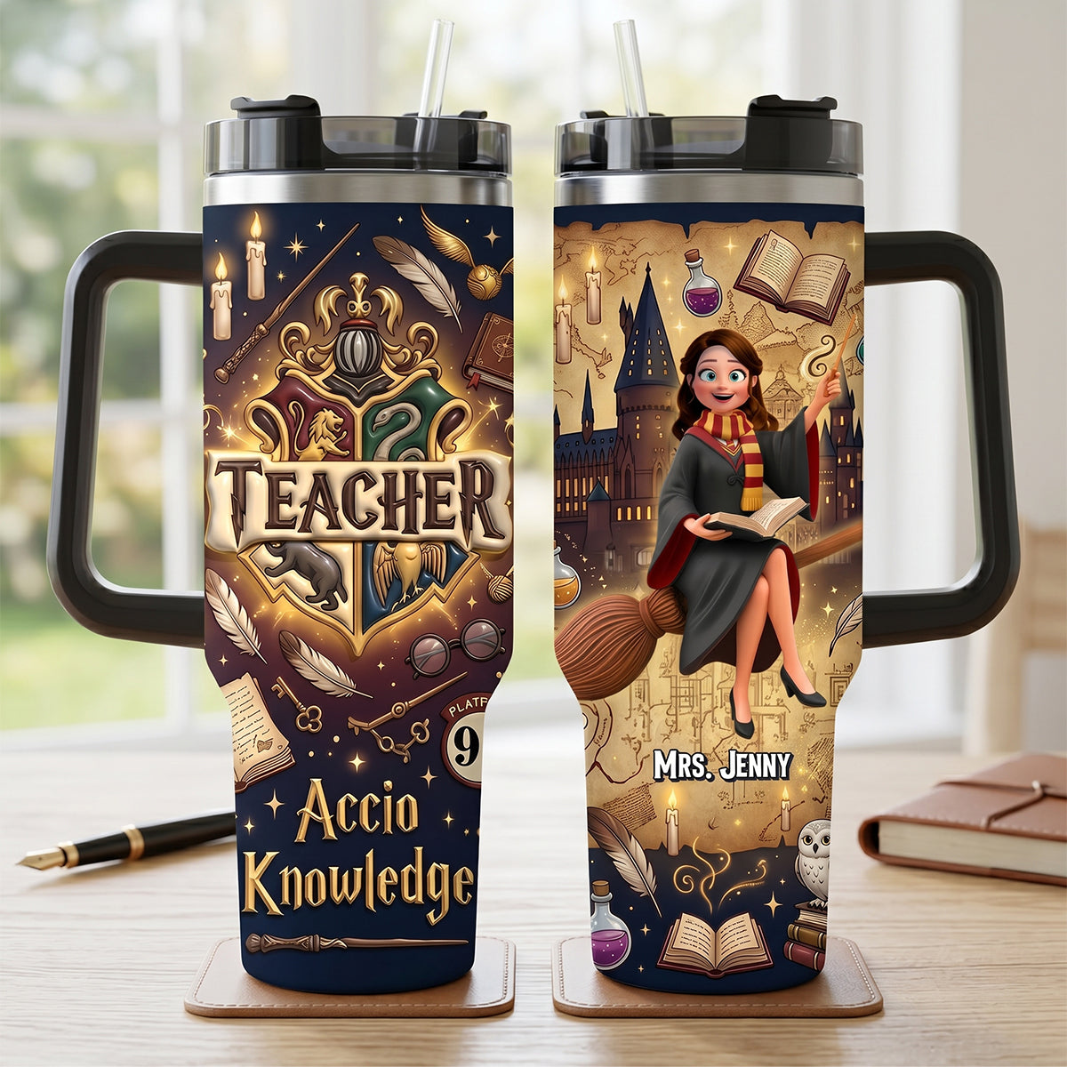 Magical Teacher 40oz Tumbler – Personalized Gifts for Teacher 03natn220626-Homacus