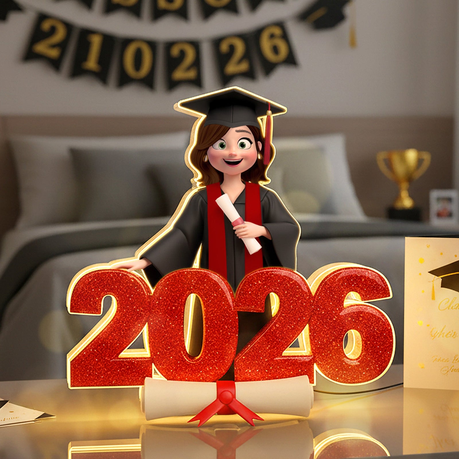 2026 Grad Acrylic Light Box - Personalized Gifts For Graduates 02namg301025